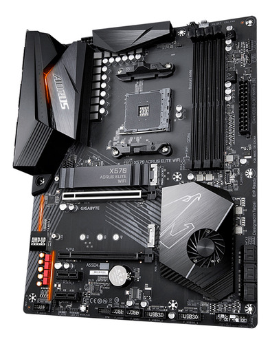 Placa Gigabyte X570 Aorus Elite Wifi Am4 X570 Ddr4 Sata