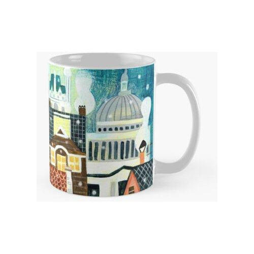 Taza Ciudad De Londres En La Nieve Calidad Premium