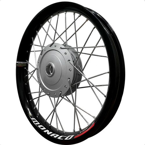 Par Roda Monaco Aero Slim Biz 100 13/15 110 125 Tambor Prata