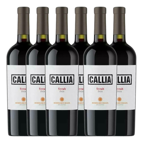 Vinho Argentino Callia Syrah Valle Tullum 750ml Tto Kit C/6
