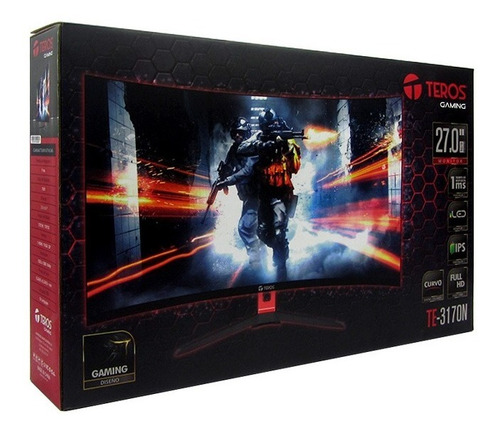 Imagen 5 de 5 de Monitor Gaming Teros Curvo Te-3170n 27' Ips Led 144hz 1ms Hd