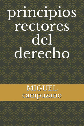 Libro: Principios Rectores Del Derecho (serie) (spanish Edit