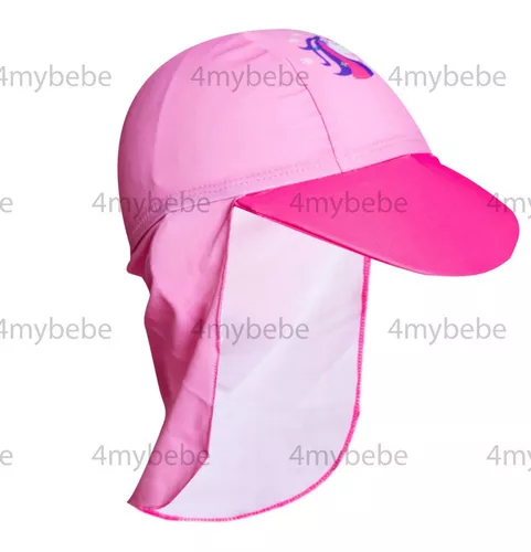 Traje De Baño Niña Unicornio + Gorro Natacion + Gorro Sol