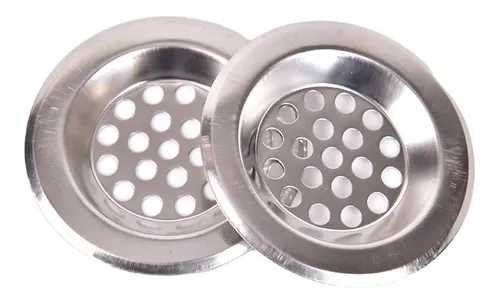 Filtro De Fregadero X4 De Cocina Drenaje Para Baño Acero Evs Color Plateado