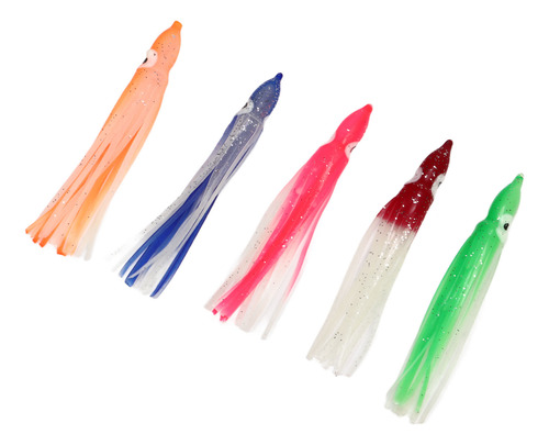 Cebo De Pesca, 25 Unidades, Diseño Vívido, Material De Silic