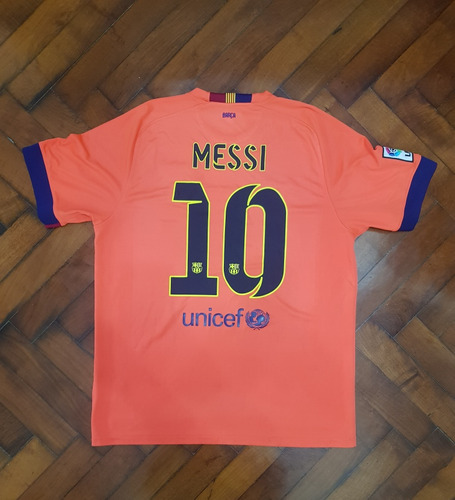 Camiseta Alternativa Barcelona 2014/15, Messi 10 Talle Xl.