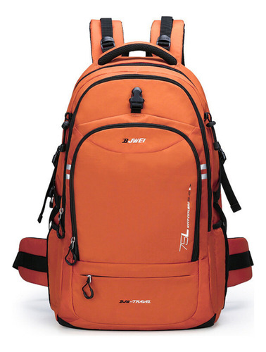 Mochila Bjwei Urbana 75l Notebook Impermeável Executivo Cor Laranja-escuro Desenho Do Tecido Liso