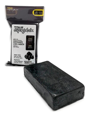 Esponjabón Esponja Y Jabón Con Carbón Exfoliante Purificante