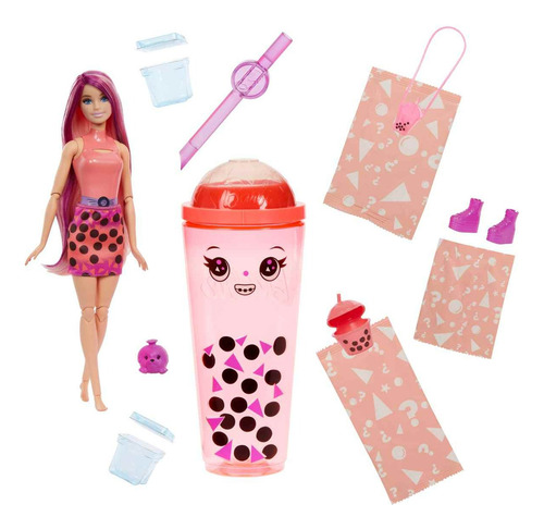 Barbie Pop Reveal Muñeca Boba Tea Mango Mochi