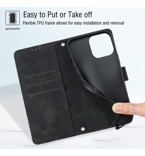 Funda Tipo Cartera Multifuncional De La Serie Umidigi Con Puntales Ajustables Y Correa De Hombro Desmontable, Ranuras Para Tarjetas