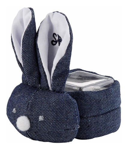 Stephan Baby Boo-bunnie Comfort Toy  Boo Cube, Denim