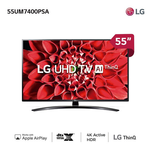 Smart Tv 55 Ultra Hd LG 55um7400psa - Garantía Oficial