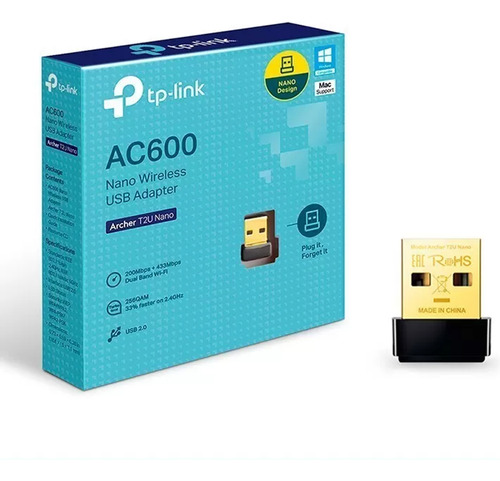 Tp-link Archer T2u Nano Adaptador De Red Wifi Usb Banda Dual