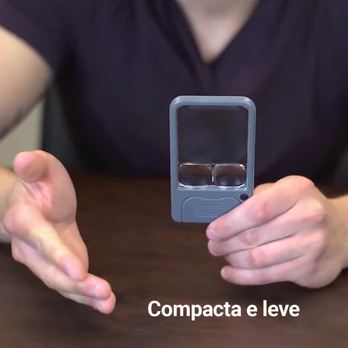 Lupa De Bolso Iluminada Por Led
