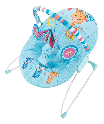 Cadeira De Descanso Musical Girafa Maxi Baby - Azul