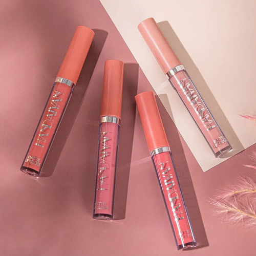 Lápiz Labial Mate Con Tinte Labial De Larga Duración, 6 Piez