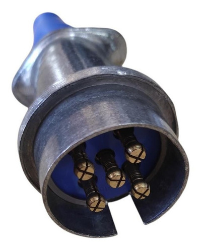Imagen 3 de 5 de Enchufe Aluminio 5 Vías Para Acoplado Trailer (teca)