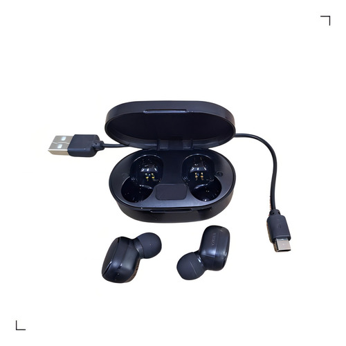 Fone Bluetooth air Dots Preto Compatível Visor Para G7 / G8 / G9 /