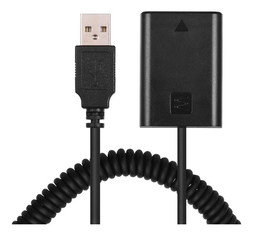Imagem 1 de 9 de Andoer 5v Usb Np-fw50 Dummy Bateria Pack Adaptador De Acopla