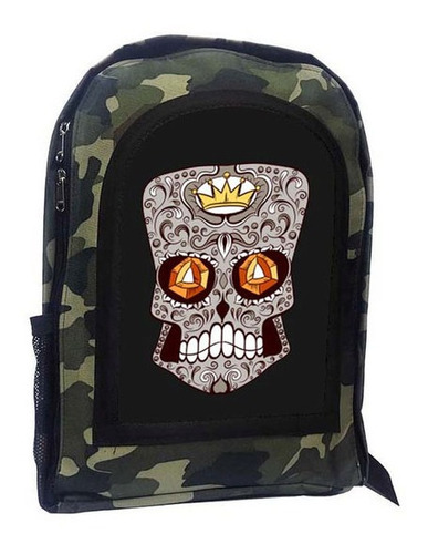 Mochila Camuflada Calavera Mexicana Catrina A29