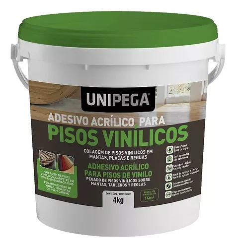 Cola Adesivo Para Piso Vinilico Balde 4kg Profissional