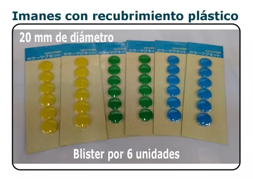 Imanes Para Pizarra Blanca Magnética 20 Mm X 4 Blisters