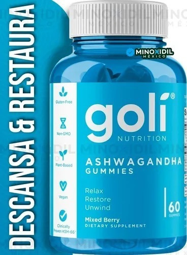 Imagen 1 de 5 de Goli Ashwagandha & Vitamin D Gummy  Relájate 
