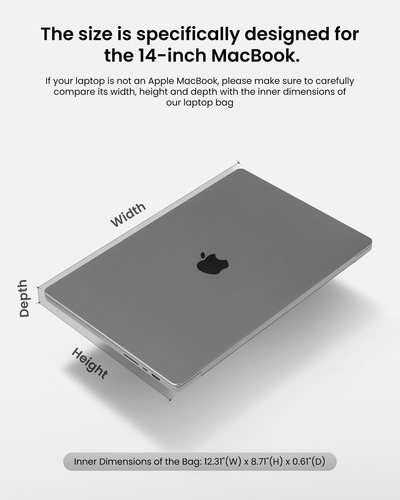 Laptop Sleeve Tomtoc 360 Protective For 14-inch Macbook Pro