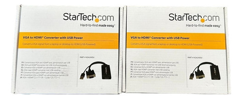 Kit 2 Cables Vga To Hdmi Convertidor Con Usb Power (Reacondicionado)