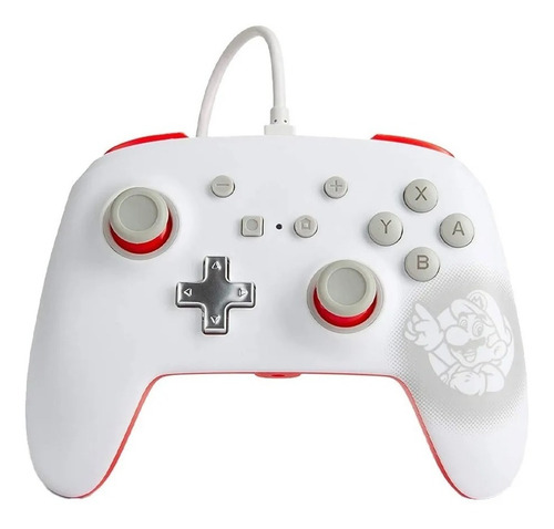Imagen 1 de 7 de Joystick Control Mario White Powera Nintendo Switch Original