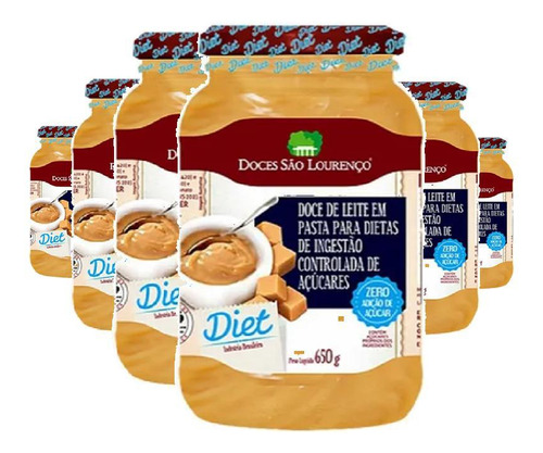 Doce De Leite Diet São Lourenço 650g - Ingredientes Naturais