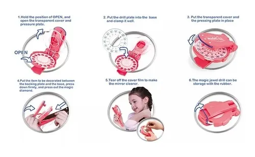 Kit para máquina encoladora de pelo con diamantes de imitación, accesorio para blogueros