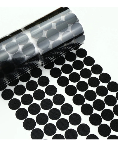 200 Pares Velcros Adhesivos Circulares 15mm