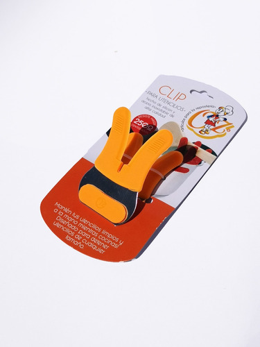 Clip Para Sostener Utencilios (0504) Color Naranja