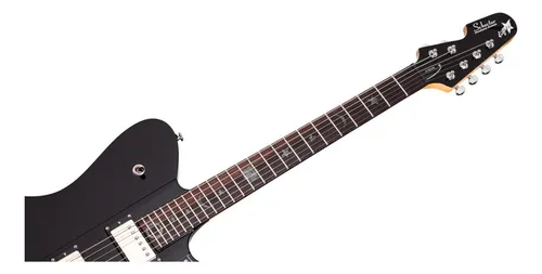 Guitarra Eléctrica Schecter Robert Smith Ultracure The Cure Color Perla Negra Orientación De La Mano Diestro