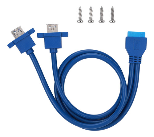 Cable Usb 3.0 De 0,5 M Para Placa Base, 19 Pines A 2af, Mont