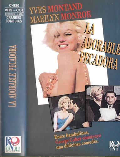 La Adorable Pecadora Vhs Marilyn Monroe Yves Montand