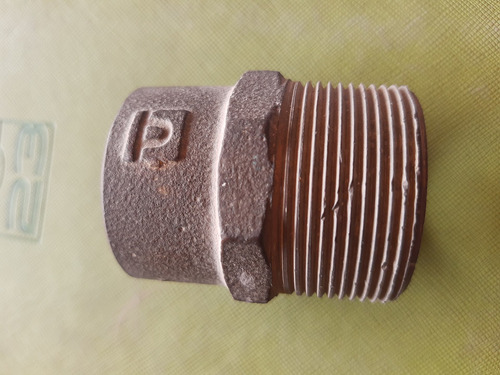 Conector Macho De Bronce De 1 1/2 Para Tuberia De Cobre