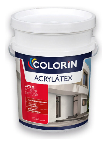 Látex Int Ext Acrylatex Colorin Blanco 20 Lts | Giannoni
