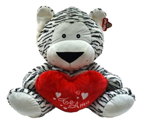 Peluche Tigre Sentado Con Corazón Te Amo 60cm Phi Phi Toys