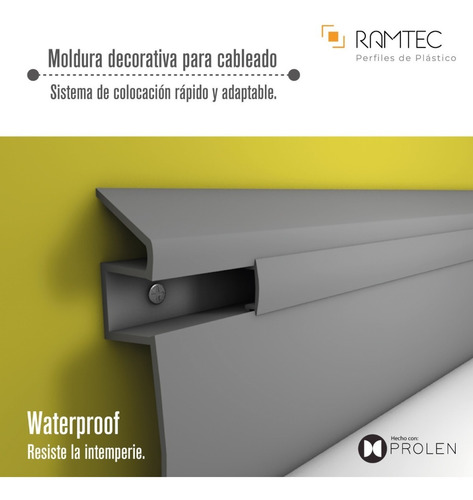Moldura Decorativa Entre Piso Y Muro Cableado