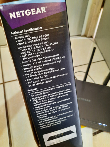 Netgear Nighthawk Ac1900 Smart Wifi R6900p (Usado)
