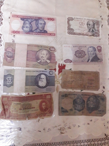 Lote Billetes Antiguos Argentina Y Paises Limitrofes