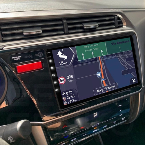 Multimidia Honda City 2015-2021 Comando Voz Carplay Gps 9p