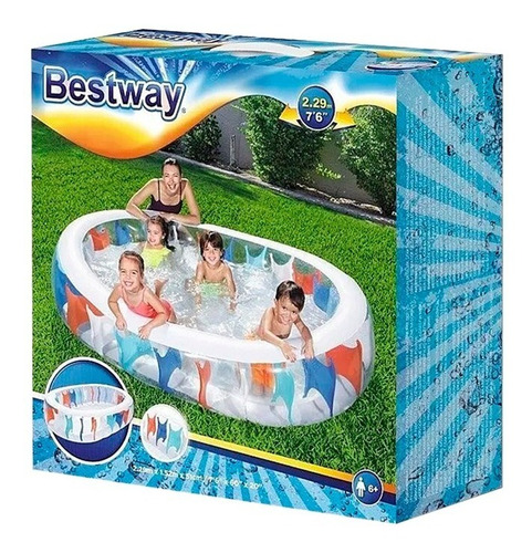 Alberca Inflable Ovalada Bestway 54066 542l Multicolor