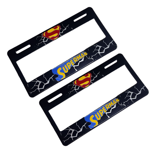 Porta Placas Superman Vw Kia Ford Chevrolet  Universal