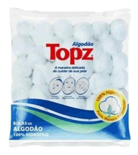 Algodão em Bolas Hidrófilo Topz Pacote 95g