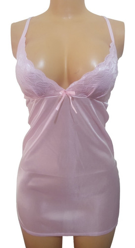Lencería Rosa Ropa De Dormir Camison R408