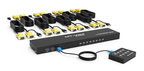 Switch Kvm 8 Puertos Usb Rackmount 