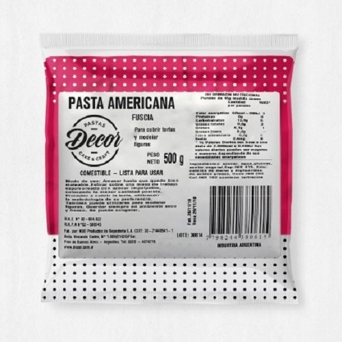 Imagen 9 de 10 de Pasta Decor Americana Para Cubrir 500 Grs Color Colores